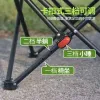 Military lottery three-speed outdoor folding chair, leg rest with foot rest, lounge chair, lazy moon chair, suitable for sitting and lying down, midday rest chair wholesale Specification image